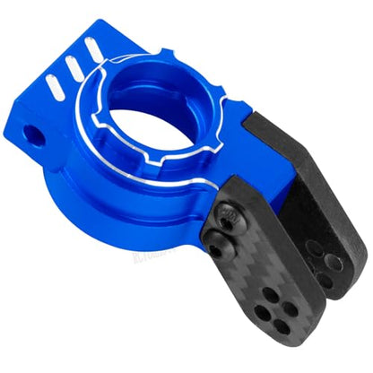 RC Aluminum Upgrades Part for 1/8 Typhon 6S BLX,1/7 Felony/Mojave/Infraction/Limitless 6S BLX,Front Knuckles Steering Blocks &Rear Hub Stub Axle Carriers Hops Up,Navy Blue - color: Navy Blue - (Upgrades)