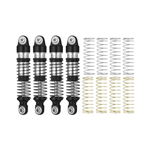 RC Car Shock Absorbers Compatible with Traxxas for TRX4M 1/18 RC Crawler Car Upgrade Parts Replacement Accessories 4Pcs Metal Oil Shock Absorber Damper