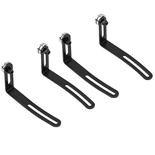 VBESTLIFE Body Mount Bracket for RC Car Shell, 4Pcs Magnetic L Bracket with Strong Magnet for 1/10 Scale RC Crawler, Metal Replacement Mounts for Axial SCX10, Easy Install Shell Mounting