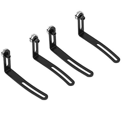 VBESTLIFE Body Mount Bracket for RC Car Shell, 4Pcs Magnetic L Bracket with Strong Magnet for 1/10 Scale RC Crawler, Metal Replacement Mounts for Axial SCX10, Easy Install Shell Mounting