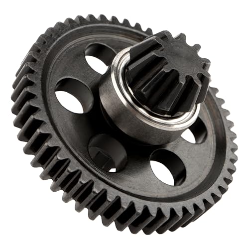 RC Upgraded Steel Spur Gear with Pinion Gear 16401G & Drive Shaft Gear 16402G Spare Parts for All H16BM H14BM 14210 JC14EP H14BM 1/14 1/16 Scale Trucks