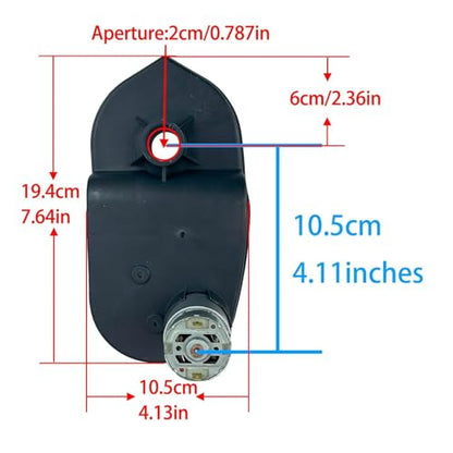 Power Wheels 12V RS550 40000RPM High Speed Powerful Gearbox Drive Motor Upgrade for Kids Ride on Mltoys Replacement Parts for Ford f150/Fisher Price/Kawasaki Kfx/Phantom