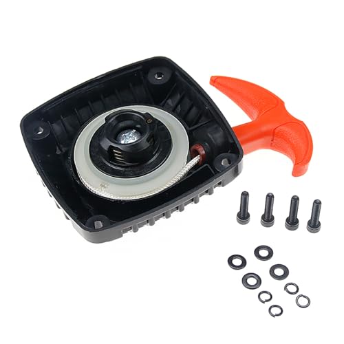 32CC 35CC 36CC Engine Easy-Start Dustproof Pull Starter (Orange) | for 1/5 HPI ROFUN ROVAN KM Baja LT FG GoPed RedCat Rc Parts - color: Orange