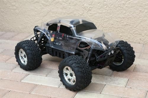 SummitLink Custom Body Compatible for 1/10 1/8 Scale RC Car or Truck (Truck not Included) (Unpainted with Stickers) - style: Unpainted with Stickers