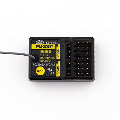 Flysky FGR8B IPX4 2.4GHz 8CH PWM PPM i-Bus Output Receiver | For AFHDS 3 Transmitters RF Modules PL18 NB4 /NB4 Lite FRM302 RC Car Boat