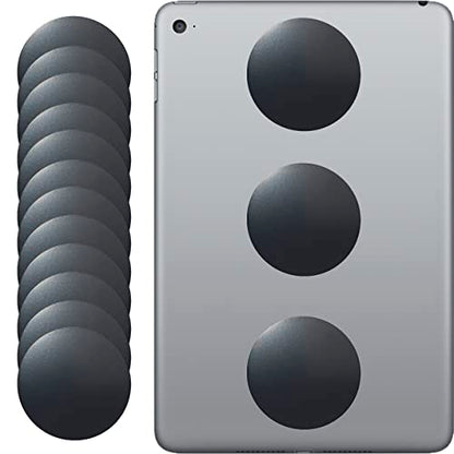 Tablet Metal Plates for Magnetic Car Mount, Wall, Magnets Kit. Replacement Set 2.4" of 12 Large Black Round Iron Discs for DIY, Crafts. 3M Adhesive Backing Steel Cell Phone Case Stickers 12 Pack - color: Round / 12 Pack