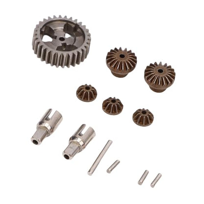 RC Differential Gear Set, Metal Upgrade with Precise Fitting, Metal RC Gear Set for Enhanced Handling and Acceleration for RC Hobbyists and 1/24 Scale Car Enthusiasts in Racing and Off-Road Scenarios