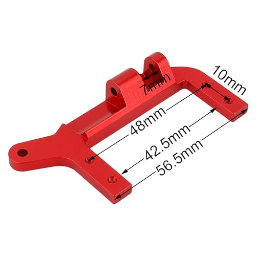 TRX4 CNC Servo Mount Brackets Stand,Axle SOA Mount 4-Link Suspension for TRX-4 1/10 RC Crawler Metal Upgrades (red) - color: Red