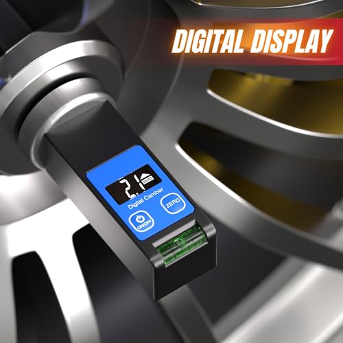 RQG Digital Magnetic Camber Alignment Tool, Universal Automotive Wheel Alignment Tool, LCD Caster Camber Gauge for Measuring Wheel of Car Truck SUV RV