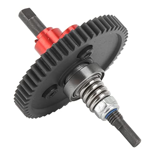 Yosoo 54T High Performance Aluminum Steel Differential Slipper Clutch Assembly for Slash 1/10 RC Cars, Easy to Install and Remove (Red) - color: Red