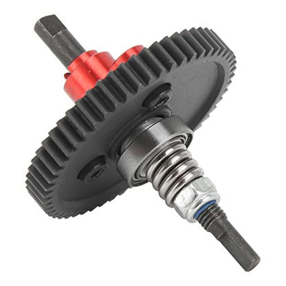 54T Spur Gear Complete Slipper Clutch Assembly Aluminum Steel Differential Slipper Clutch for Slash 4x4 4X4 Rustle 4X4 HuanQi 727 1/10 RC Cars Blue – Durable (Red) - color: Red