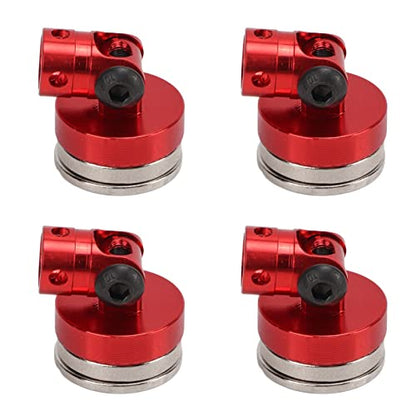 Keenso Light Aluminum Alloy RC Magnetic Body Post Set, Improve The Appearance of Your RC Car, 4 Pieces of RC Body for 1/8 1/10 Fans of Remote Control Vehicles (#1) - color: Red