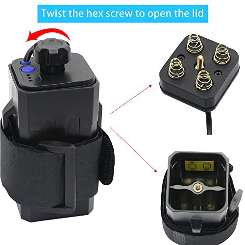 8.4V Battery Pack Housing, with DC and USB Ports Waterproof and Safe Battery Pack Housing, Suitable for 2/4 x 18650 Rechargeable Lithium-ion Battery Bicycle Lamp Headlights and Mobile Phones
