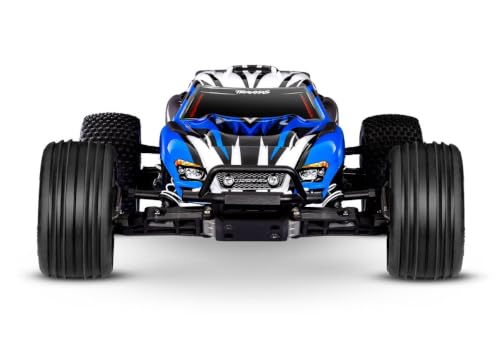Traxxas Rustler 2WD XL-5 Stadium Truck with Battery and Charger (Blue) - color: Blue