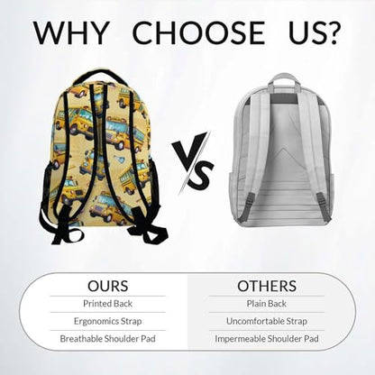 Kid Backpack Boys - School Bus Backpacks for Toddler - Durable Children Bookbag - School Bag for Kindergarten/Preschool/Elementary(17 Inch) - color: Color-6