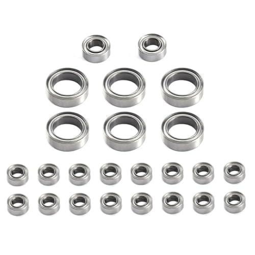Double Rubber Seal for FMS for FCX24 24Pcs Steel Ball Bearing Set 1/24 RC Crawler Car Upgrade Parts rc Modified Pieces