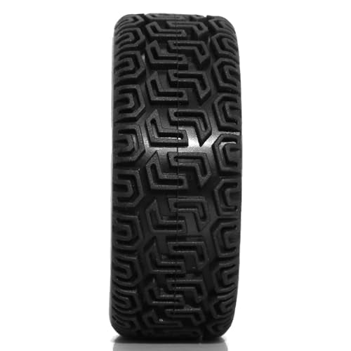 1/10 RC On-Road tires 68mm Rally Car Tire and Plastic Wheels 12mm Hex good drifting power for 1/10 RC On-Road Touring Drift Car HPI Kyosho FAZER MK2 HSP Tamiya XV01 TT01%t054+1 (Red) - color: Red