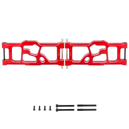 Aluminum Rear Lower Suspension Arms for ARRMA Kraton 8S BLX 1/5 Scale RC Truck (1 Pair), Replaces ARA330590 Upgrades (Red) - color: Red