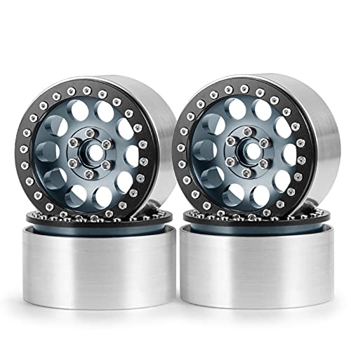 Benedict Harry Aluminum Alloy 2.2" Beadlock Wheels Rims for 1/10 RC Rock Crawler Car Axial Wraith RR10 SCX10 90046 YETI D90 CC01