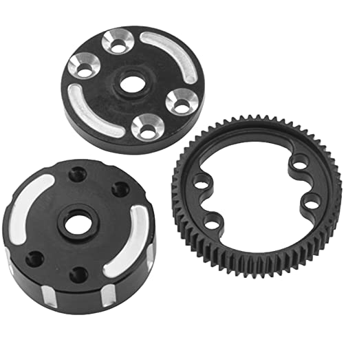 ShareGoo Aluminum RC Sealed Differential Case w/Steel Cog Differential Gear Compatible with Traxxas Slash 2WD Stampede Rustler VXL Bandit 1/10 RC Car Upgrade Part