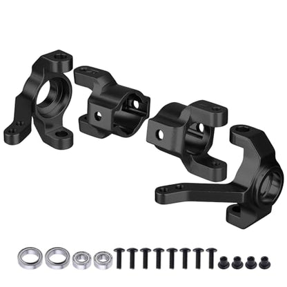 Hobbypark Steering Aluminum Knuckle & C Hub Carrier (L/R) Set for AXIAL SCX10 AX90022 AX90027 AX90028 AX90035 Option Parts