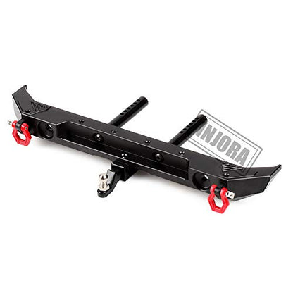 INJORA Rear Metal Bumper for 1:10 RC Axial SCX10 III AXI03007 (Black)