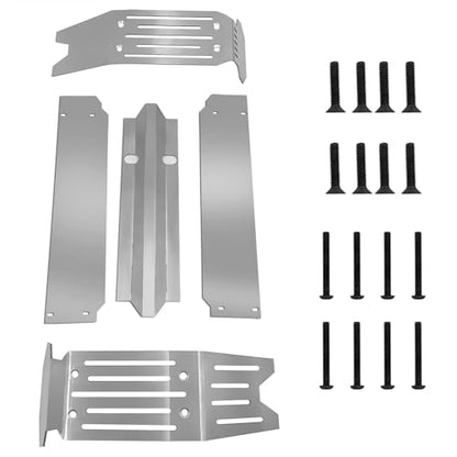 Stainless Steel Chassis Center Protector Guard Armor Skid Plate for 1/5th X-Maxx RC Crawler Car Upgrades