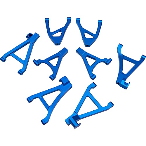 2Pcs Vgoohobby Aluminum Front Rear Upper Lower Suspension Arms #7131 7132 A-Arms Compatible with 1/16 Traxxas Mini Slash 4WD 70054 RC Car