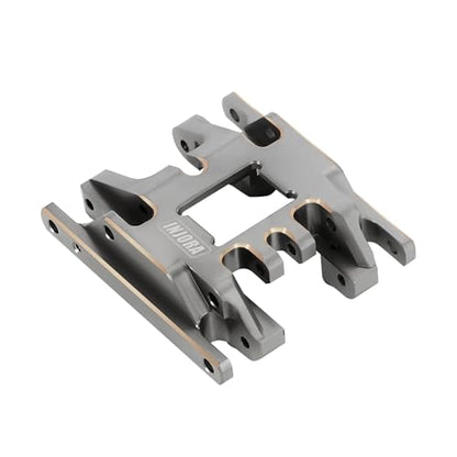 INJORA Brass Grey Skid Plate Transmission Mount CNC Upgrade for TRX4M 1/18 RC Crawler, 53g - color: Grey Brass