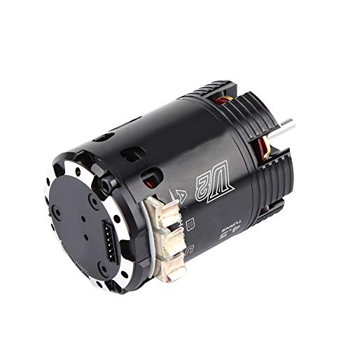 Karlak HighPerformance 540 4.5T V2 Sensored Brushless Motor for 1/10 Electric RC Racing Car Durable Metal Black 1 Piece