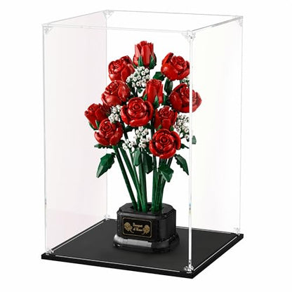 Clear Acrylic Display Case, Self-Assemble Showcase for Collectibles, Action Figures, Dolls- Alternative Glass Box for Commemorative Gifts (8x8x12inch, 22x22x32 cm) - size: 8.66x8.66x12.59inch, 22x22x32 cm
