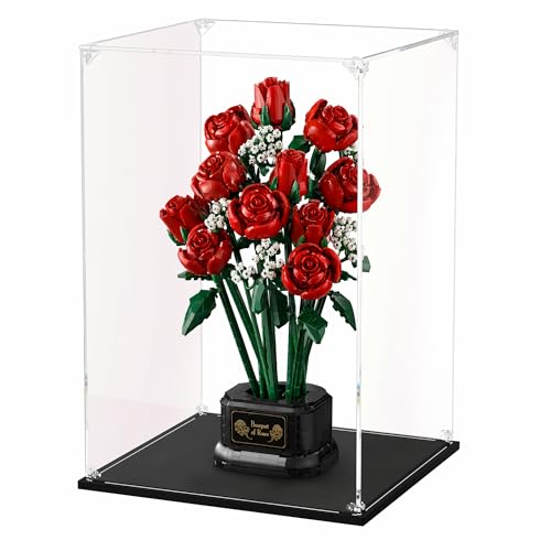 Clear Acrylic Display Case, Self-Assemble Showcase for Collectibles, Action Figures, Dolls- Alternative Glass Box for Commemorative Gifts (8x8x12inch, 22x22x32 cm) - size: 8.66x8.66x12.59inch, 22x22x32 cm