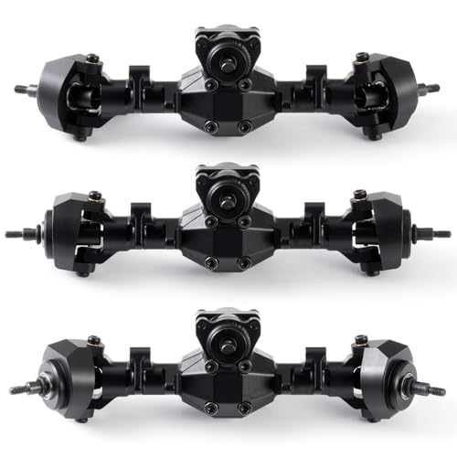 MOHERO SCX24 Front Axles for Axial SCX24 Deadbolt Bronco JLU C10 Gladiator Base Camp Power Wagon 1/24 RC Crawler Car Upgrade Parts - color: Standard - Front Axle