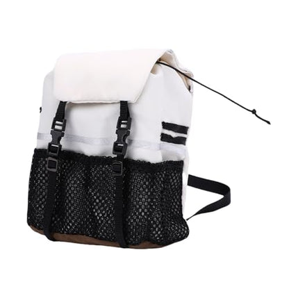 Yctze RC Simulation Backpack, Oxford Cloth Storage Bag, Stickers Backpack with Customization, Ideal for SCX10, 1/8 & 1/10 Scale RC Crawlers (White) - color: White
