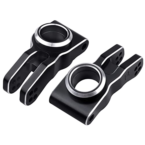 Aluminum Front Steering Blocks & Rear Hubs Stub Axle Carriers Knuckles for 1/8 ARRMA Typhon 6S, 1/7 Infraction Limitless Mojave 6S BLX Upgrades, Replaces AR330187 AR330193 (Black)
