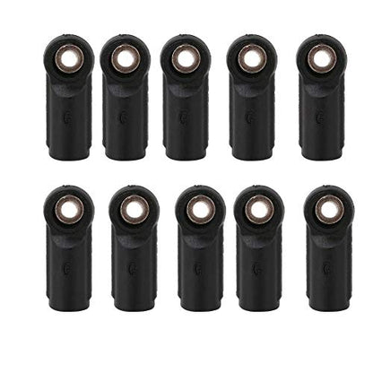 Dilwe 10PCS M4 Rod End Linkage Ball Fit for Axial SCX 1/10 RC Car Crawler RC Accessories, M4 Link Linkage Rod End Width Balls Joint Set RC Car Parts(Straight)