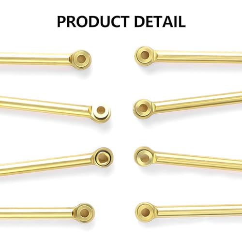 Brass Steering Links High Clearance Chassis Trx4m Links Set CNC for TRX4M Upgrades 1/18 RC Crawler