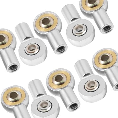 10PCS M2.5 Tie Rod End Ball Joint Aluminum Ball Head Holder Steering Linkage 13mm Upgrade Parts Compatible with HSP Tamiya Mini 4WD, RC Truck Crawler Car/Robot/Boat/Airplane Models, Sliver - color: Sliver
