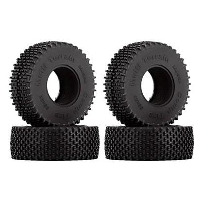 INJORA 1.0 55 * 20mm All Terrain Comp Pin Tires for 1/18 1/24 RC Crawler