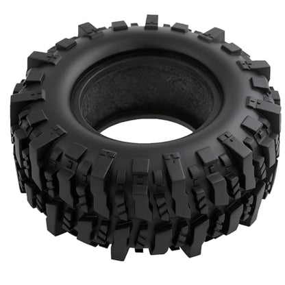 1.9'' Crawler Tires Mud Slingers Tyre OD 3.75'' For 1/12 RC Crawler MJX H12Y+ MN-128 MN82S LC79 1.9'' Beadlock Wheels (Tires) - color: Tires