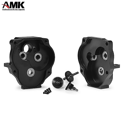 Aliuminum Alloy TRX4M Upgrades Transmission Gearbox Skid Plate with 11T Pinion Gear Box Housing for 1/18 RC Crawler 97054-1 Defend 97074-1 Bronc (Gear Set) - color: Gear Set