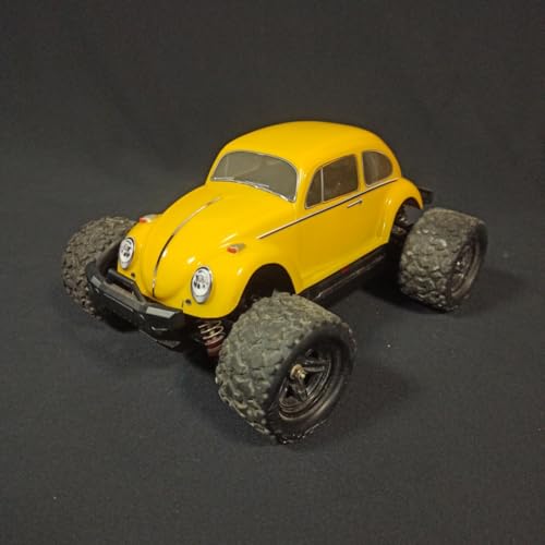 SANTAIZI 1/18 Scale Beetle Clear Body Shell Replacement for MT and Short Course Car Width 95mm with Decal Sheet - color: Clear Body