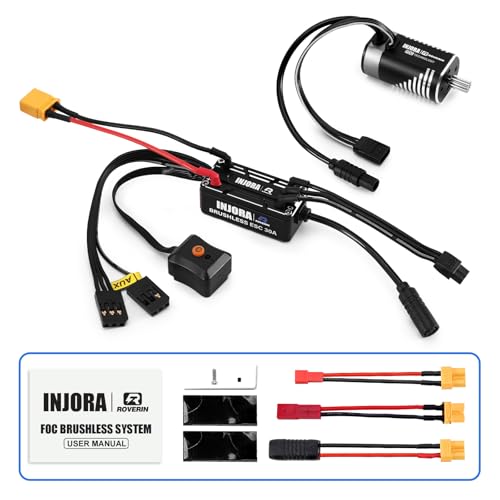 INJORA Roverin M30 G2 FOC Sensored Brushless ESC & Motor for TRX4M Ascent18
