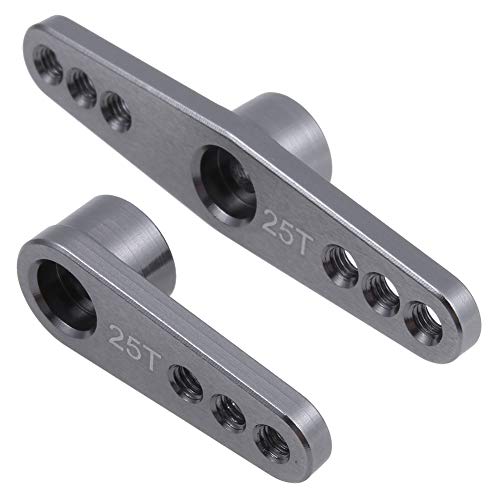 2-Pack Metal 25T Servo Horn Steering Arms M3 Thread for Futaba Savox Power HD HSP MG995 MG996 Servo Motor