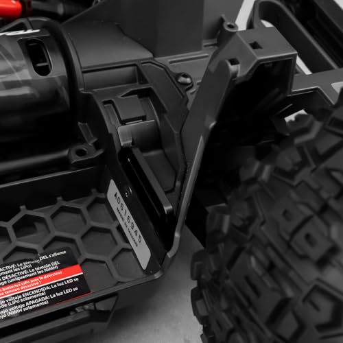 Aluminum Alloy Battery Holder Mount Hold-Down for Tra-xxas 1:16 Mini Maxx 4WD 1/1:10 Mini XRT VXL-3S Monster Truck Upgrades (Black) - color: Black