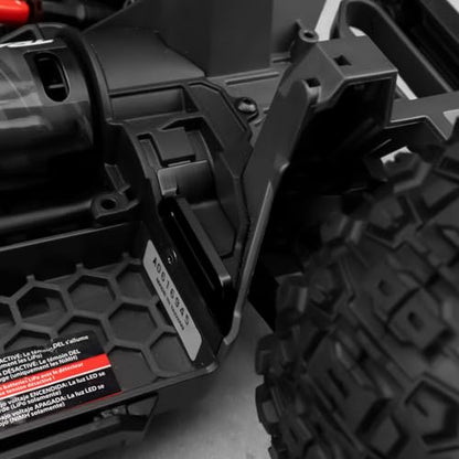 Aluminum Alloy Battery Holder Mount Hold-Down for Tra-xxas 1:16 Mini Maxx 4WD 1/1:10 Mini XRT VXL-3S Monster Truck Upgrades (Black) - color: Black