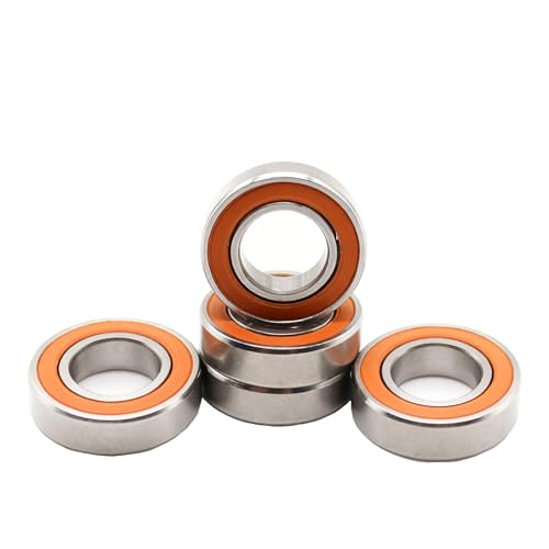 5PCS S6800-2RS High-Speed Ceramic Bearing, 10X19X5mm Stainless Steel Low Friction for RC Car Accessories