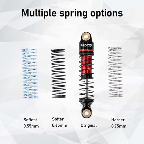 HPI Venture18 Shocks 53MM Shock absorbers For HPI Venture18 Upgrades | With Springs CNC Threaded Oil Damper For 1/18 RC Crawler