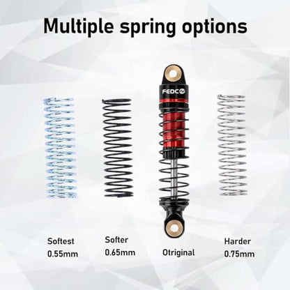HPI Venture18 Shocks 53MM Shock absorbers For HPI Venture18 Upgrades | With Springs CNC Threaded Oil Damper For 1/18 RC Crawler
