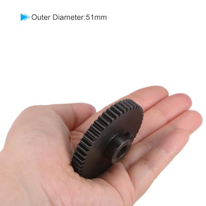 uxcell Mod 1 49T Pinion Gear 8mm Bore Hardened Steel Motor Rack Spur Gear for RC Car Truck Gear Drive